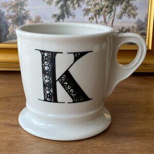 Anthropologie Monogram “K” Initial Letter Mug
